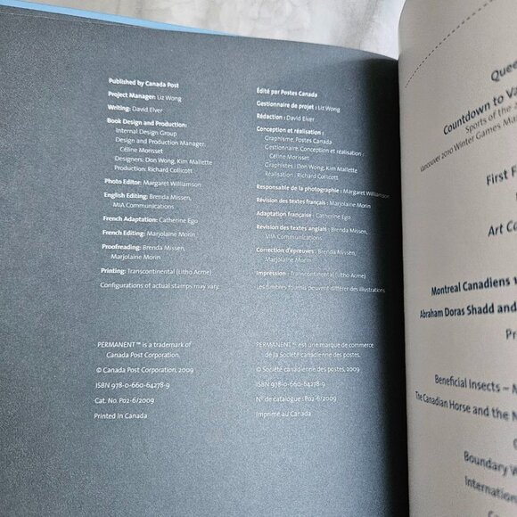 2009 - The Collection of Canada's Stamps‎ Book - Without Stamps - Picture 4 of 7